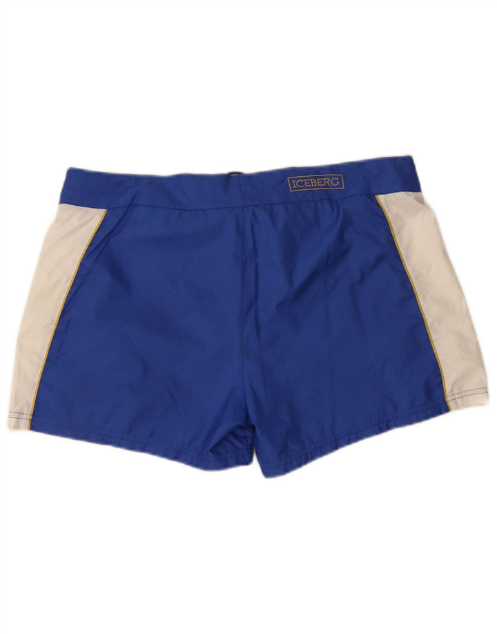 Pantaloni scurți de înot pentru bărbați Iceberg 2XL, albastru, poliester color bloc