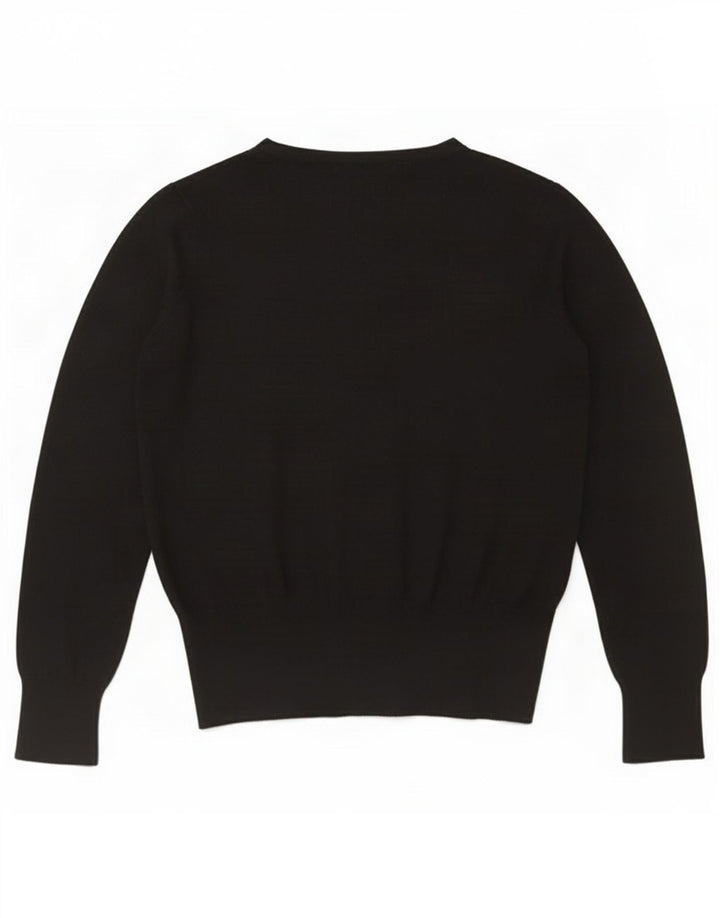 Pulover cardigan pentru femei Marks & Spencer UK 12 Medium Black Viscose