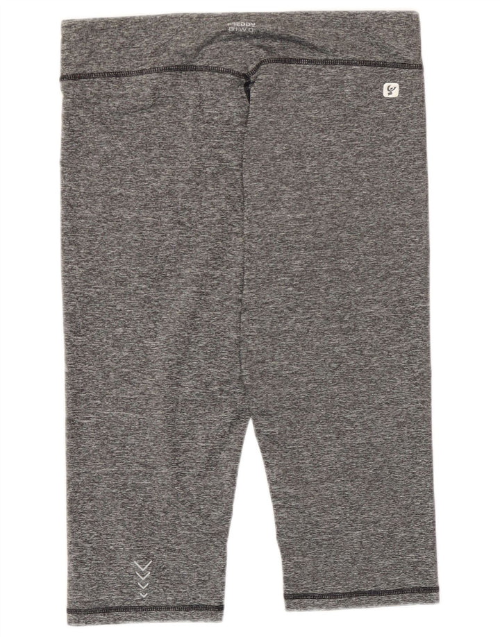 Pantaloni de trening Capri pentru femei Freddy UK 14, largi, gri, poliester cu pete