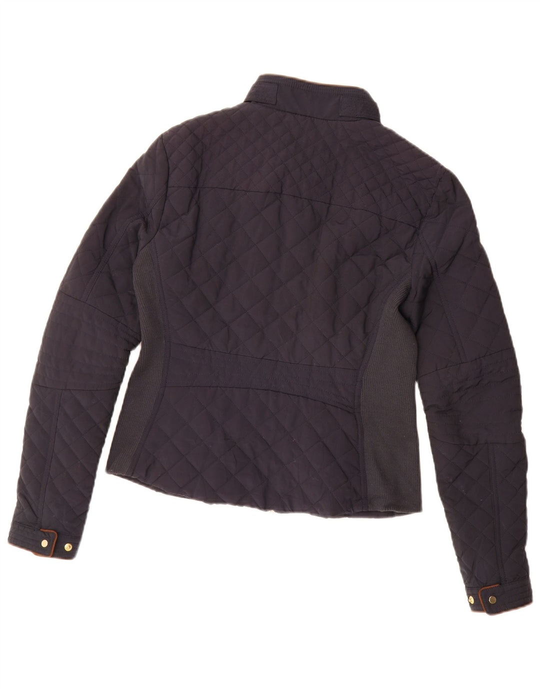 Jachetă matlasată pentru femei Zara UK 14 Medium Bleumarin Colorblock