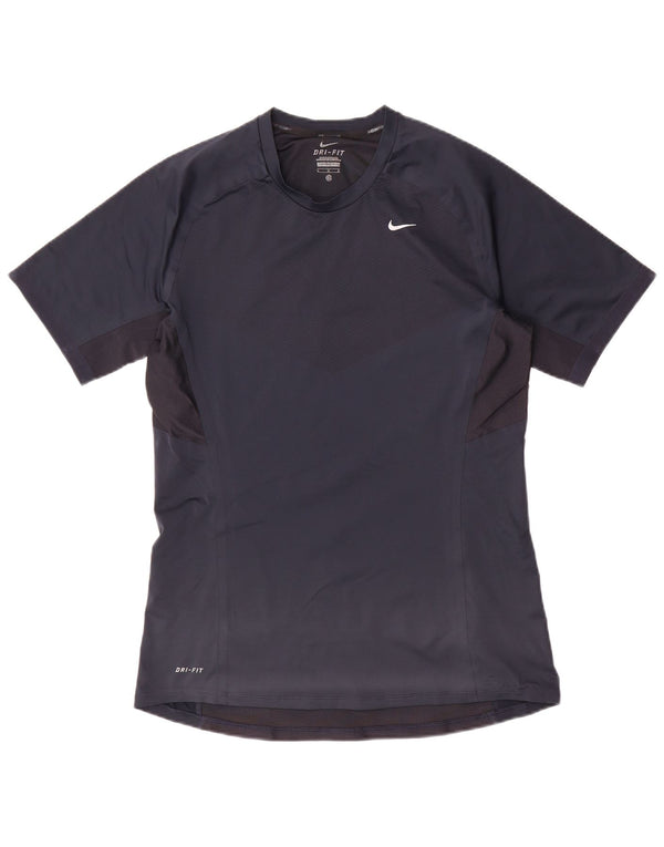 Tricou Nike Dri Fit pentru femei Top UK 14 Medium Bleumarin Colorblock