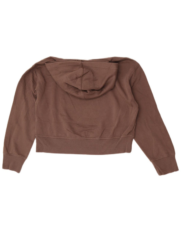 Pulover cu glugă supradimensionat pentru femei Zara UK 10 mic, gri bumbac