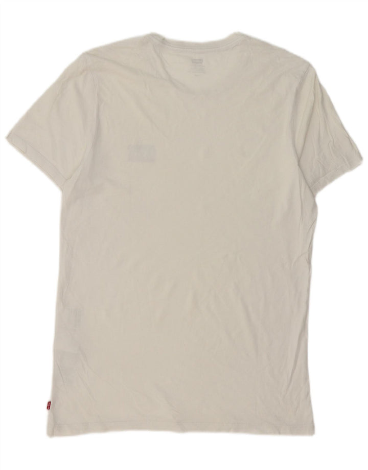 Tricou pentru bărbați Levi's Top mare din bumbac alb
