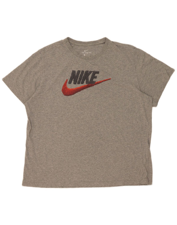 Tricou grafic pentru bărbați Nike Top 2XL, gri, pete