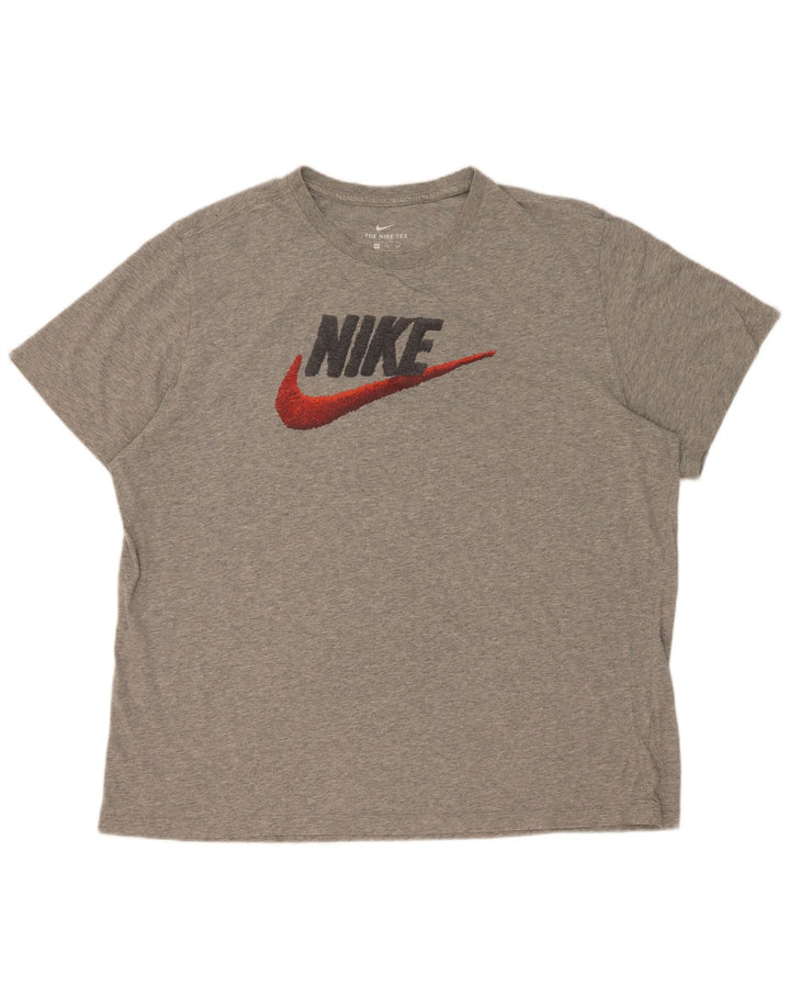Tricou grafic pentru bărbați Nike Top 2XL, gri, pete