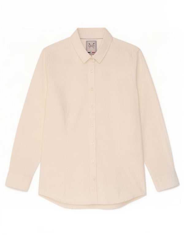 Crew Clothing Cămașă pentru femei UK 12 Medium White Bumbac