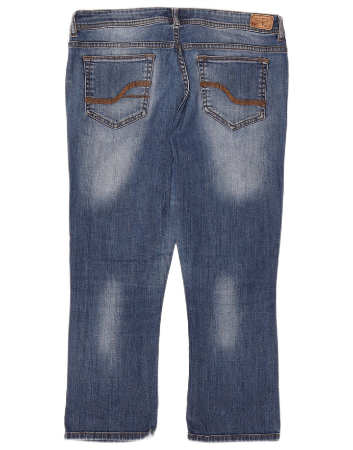 FAT FACE Blugi Capri pentru femei UK 14 Large W32 L23 Blue