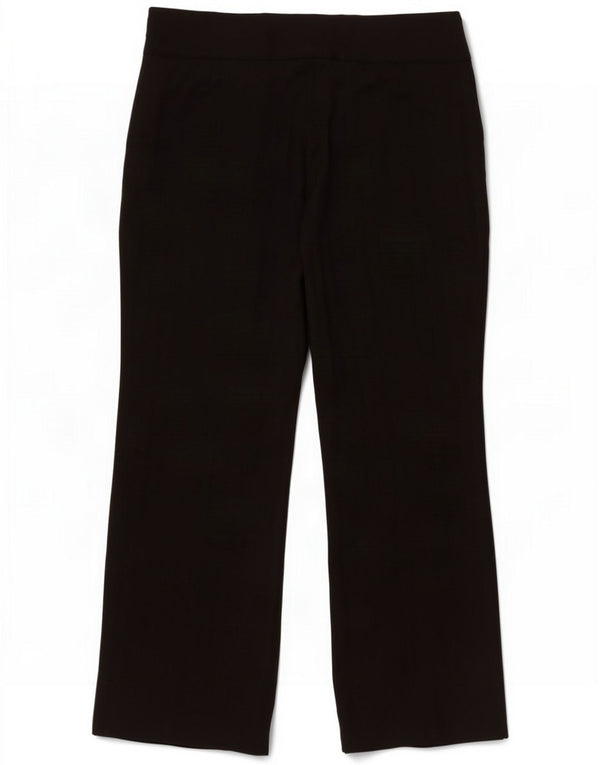 Marks & Spencer Womens High Waist Casual Trousers UK 14 Large W32 L28 Black