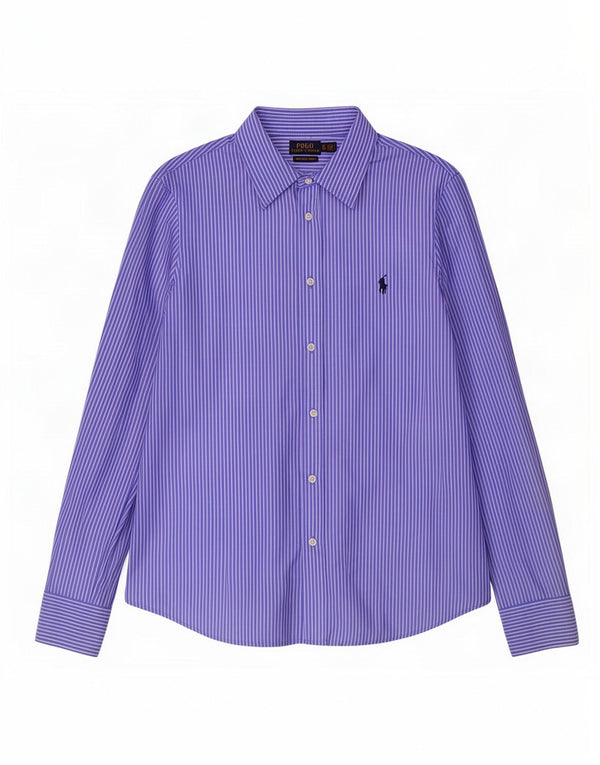 Cămașă de rochie Polo Ralph Lauren pentru bărbați, bumbac cu dungi XL, albastru