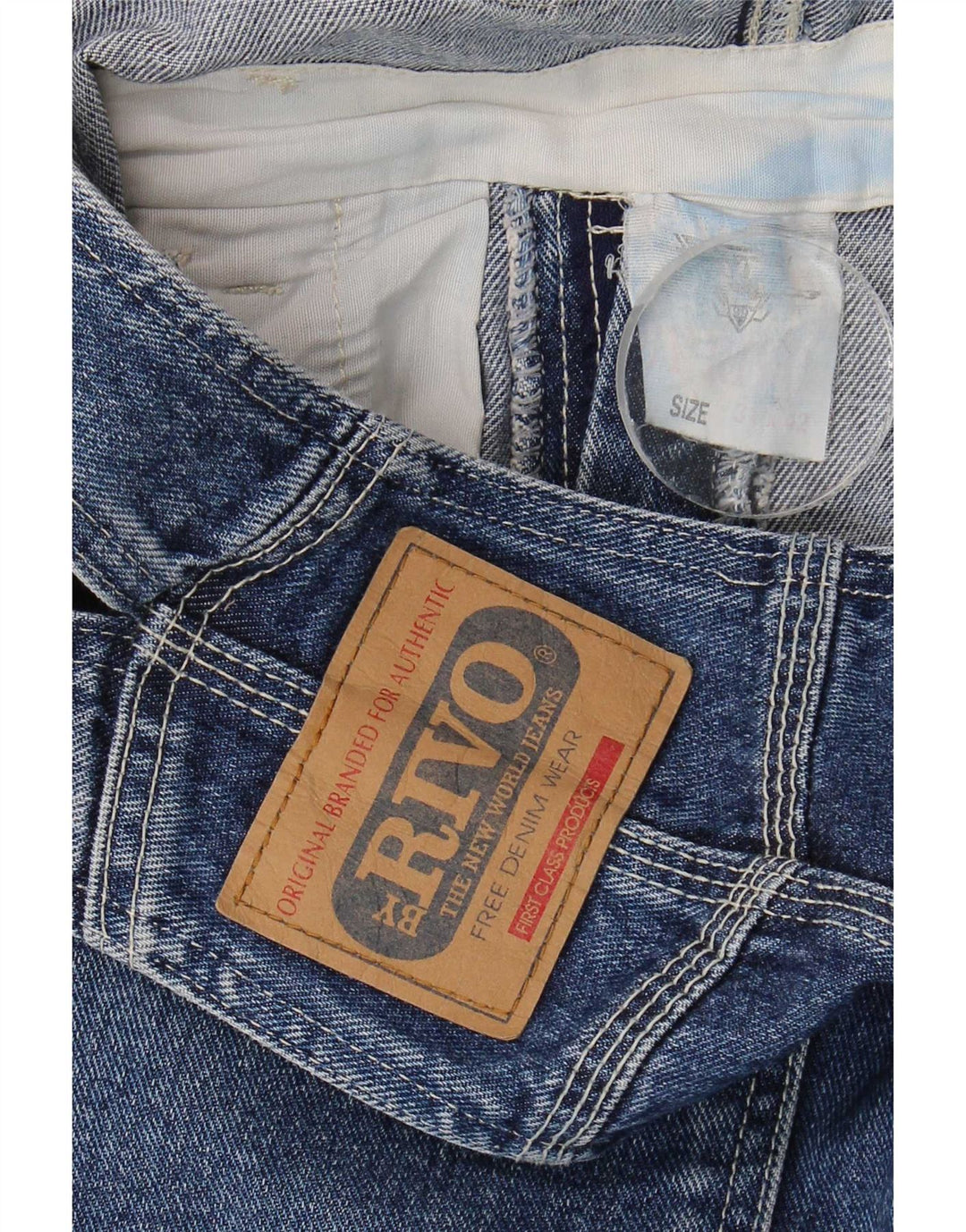 Blugi salopete de damă vintage W31 L29 bumbac albastru