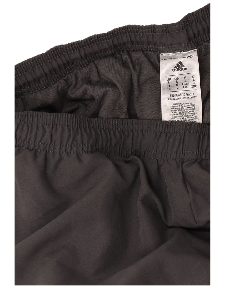 Pantaloni de trening Adidas pentru bărbați Joggeri mari, gri, poliester