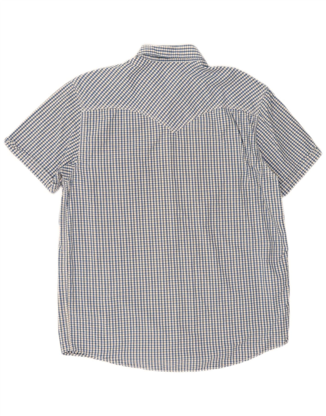 Cămașă Levi's pentru bărbați, cu mânecă scurtă, cu ajustare standard, mare, albastră, din bumbac