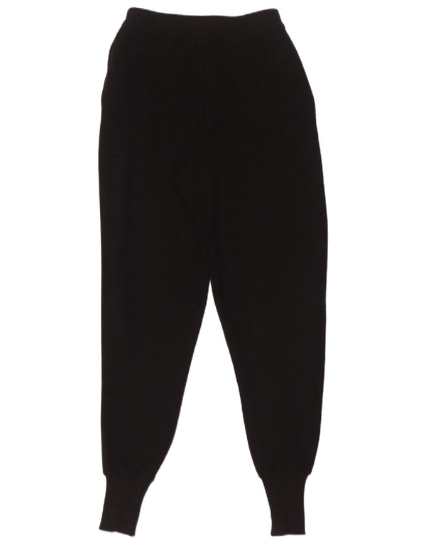 Pantaloni de trening din tricot pentru femei Zara Pantaloni de jogging UK 10 Mic Negru