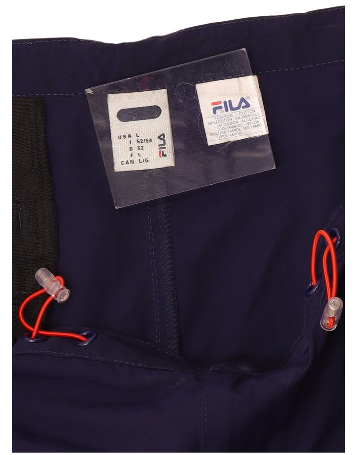 Pantaloni scurți sport Fila pentru bărbați, mari, bleumarin, bumbac