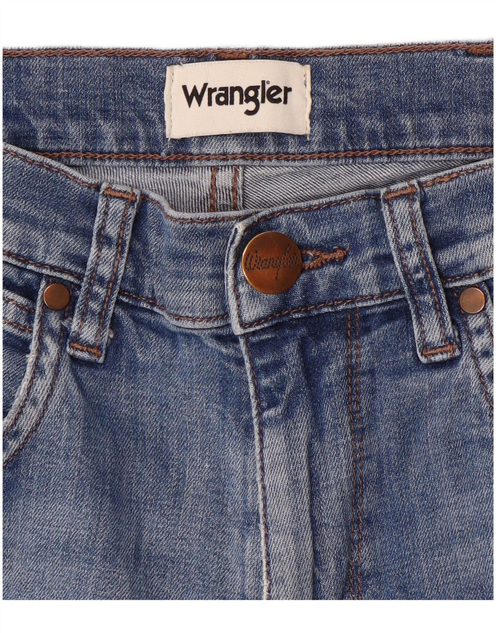 Blugi drepti pentru femei Wrangler W30 L28 Albastru