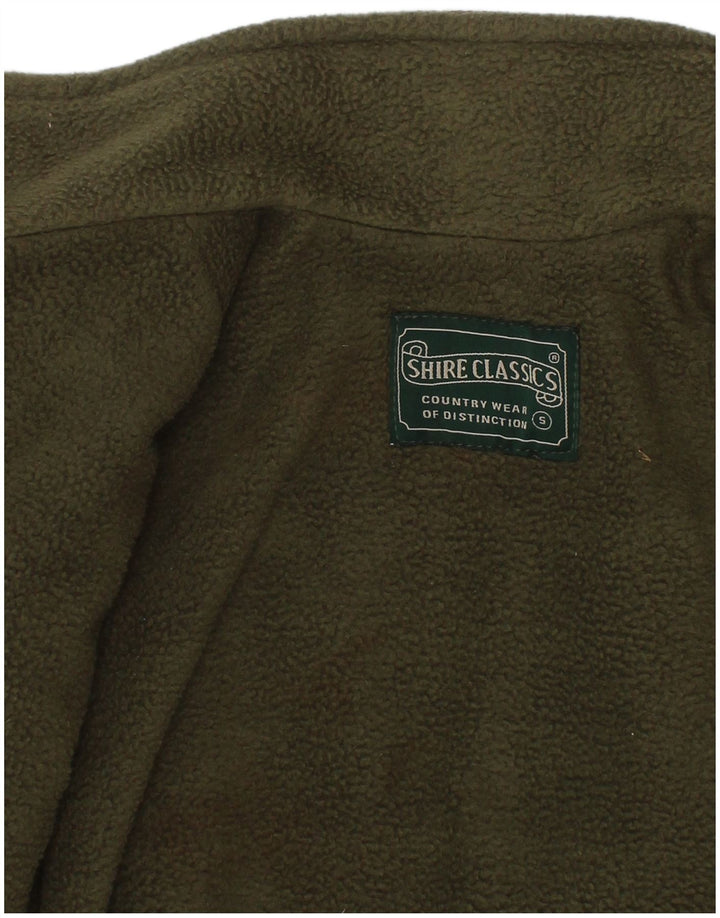 Pardesiu Băieți Vintage 4-5 Ani Kaki Lână Check