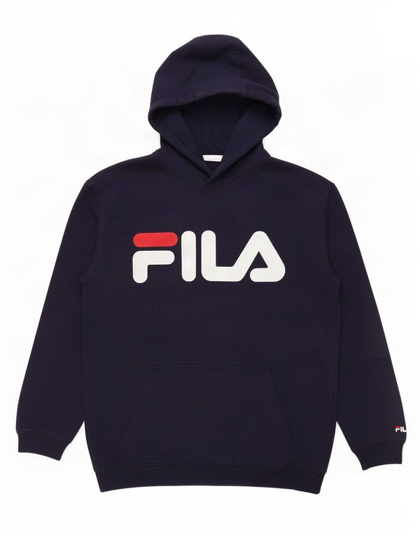Fila Mens Graphic Hoodie Jumper Medium Navy Blue