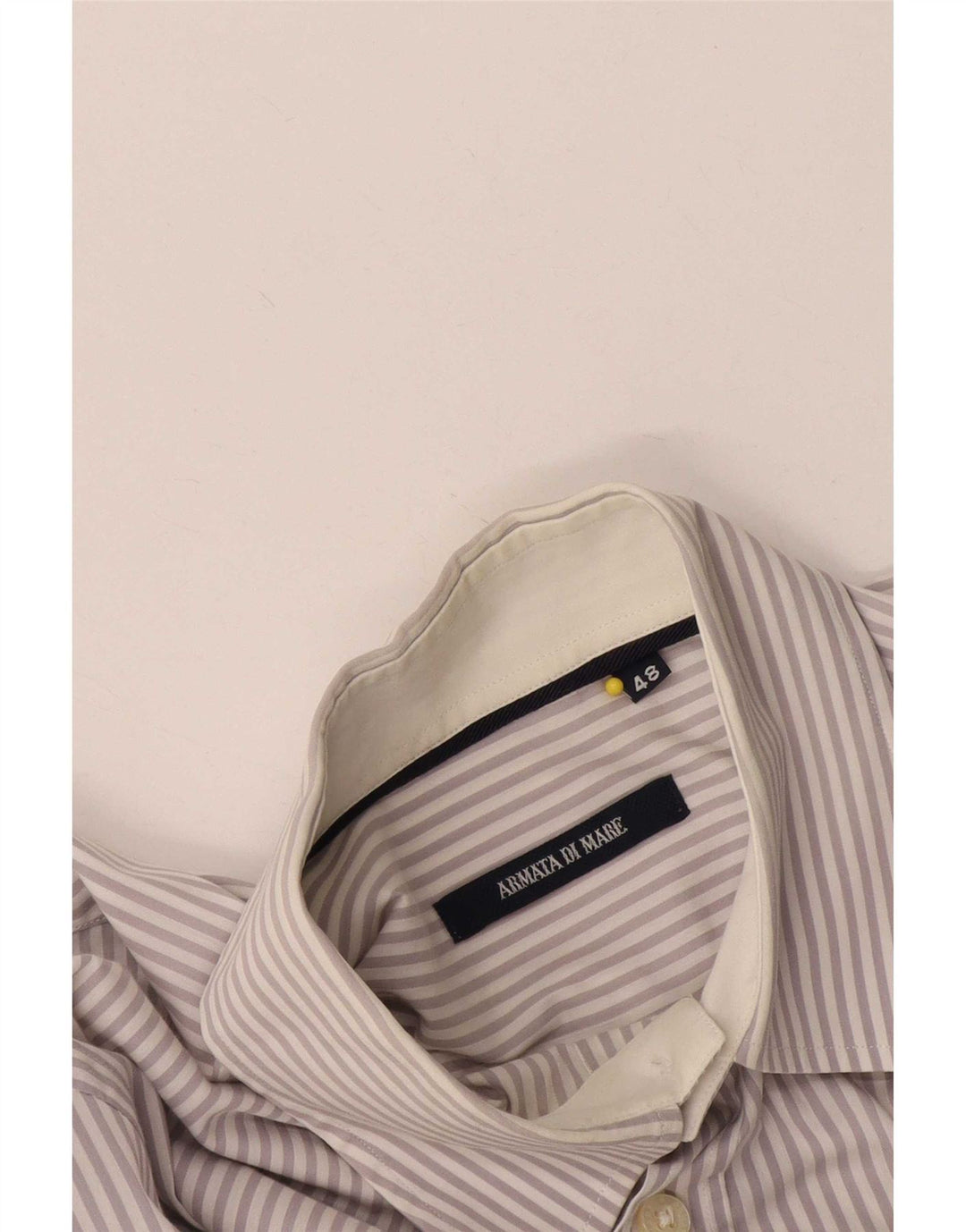 Cămașă pentru bărbați Armata Di Mare IT 48 Medium White Pinstripe