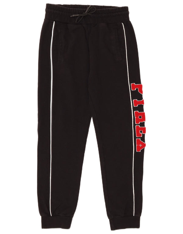 Pantaloni de trening grafic Pyrex pentru bărbați Pantaloni de jogging Bumbac mediu negru