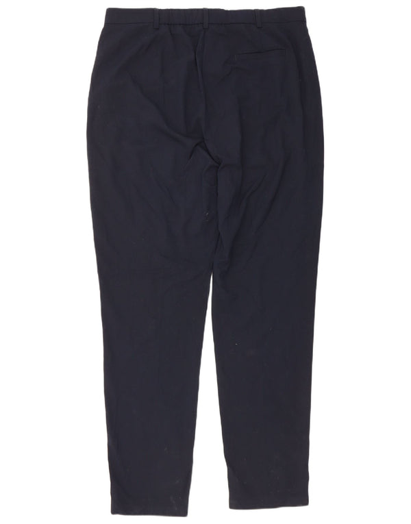 Pantaloni casual pentru femei Marks & Spencer UK 16 Large W34 L31 Bleumarin