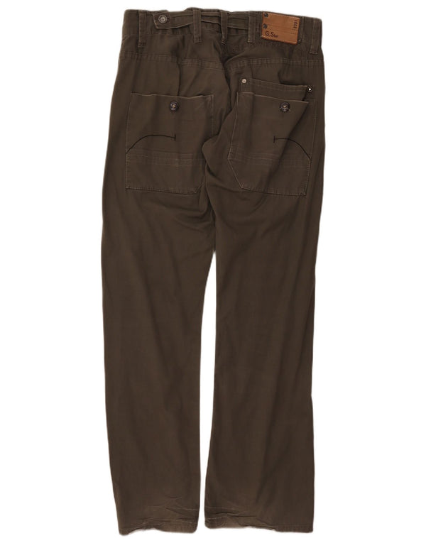 Pantaloni cargo drepti 3301 pentru femei G-STAR L33 L32 bumbac kaki