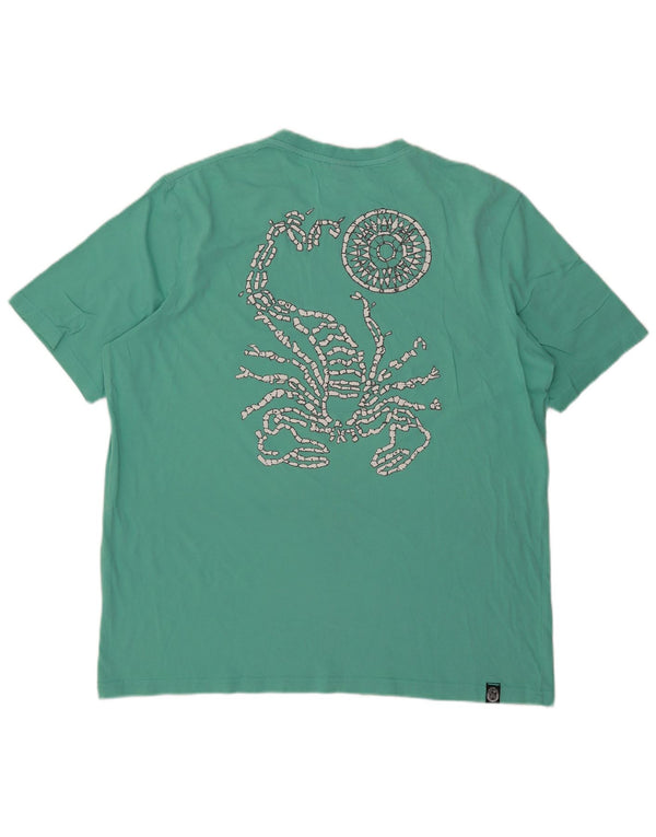 Tricou de bărbați Scorpion Bay cu imprimeu, mărimea 2XL, verde