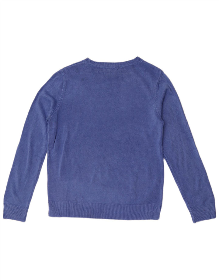 Pulover pentru femei Marks & Spencer cu decolteu cu barca UK 12 Medium Blue