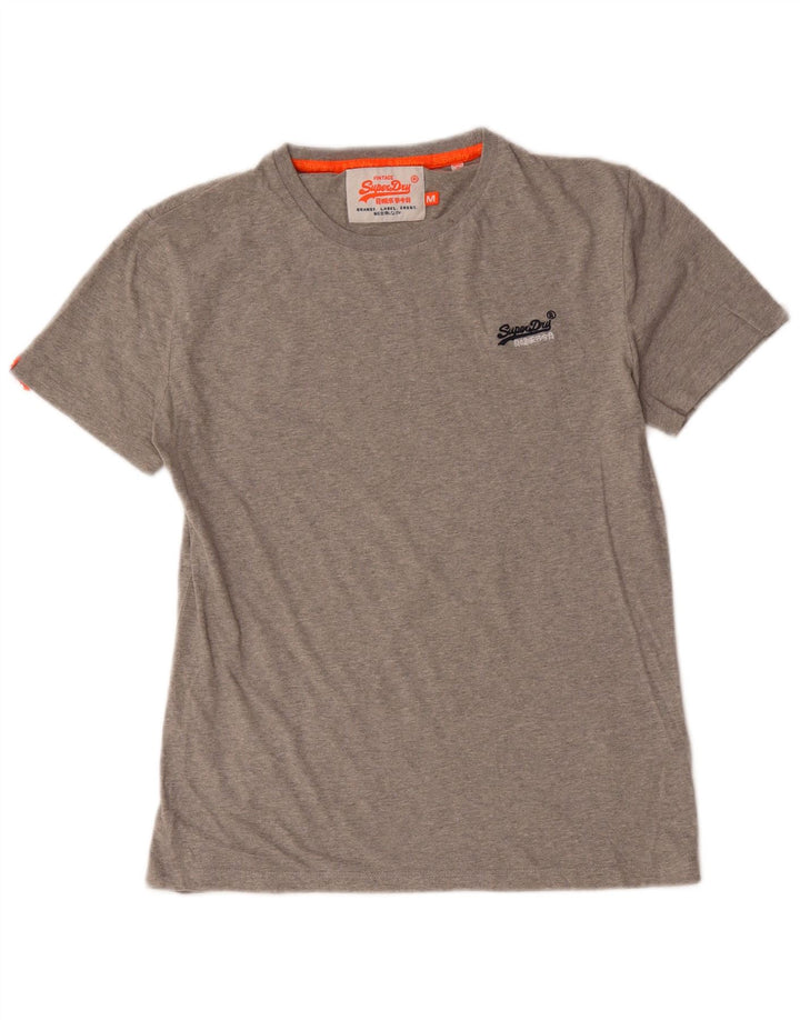 Tricou pentru bărbați Superdry Top din bumbac gri mediu