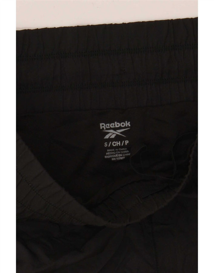 Pantaloni scurti sport Reebok pentru femei UK 10 Small Black Poliester