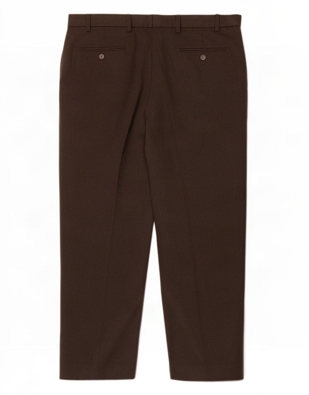 Pantaloni de costum obișnuiți pentru bărbați Marks & Spencer L38 L29 Poliester maro