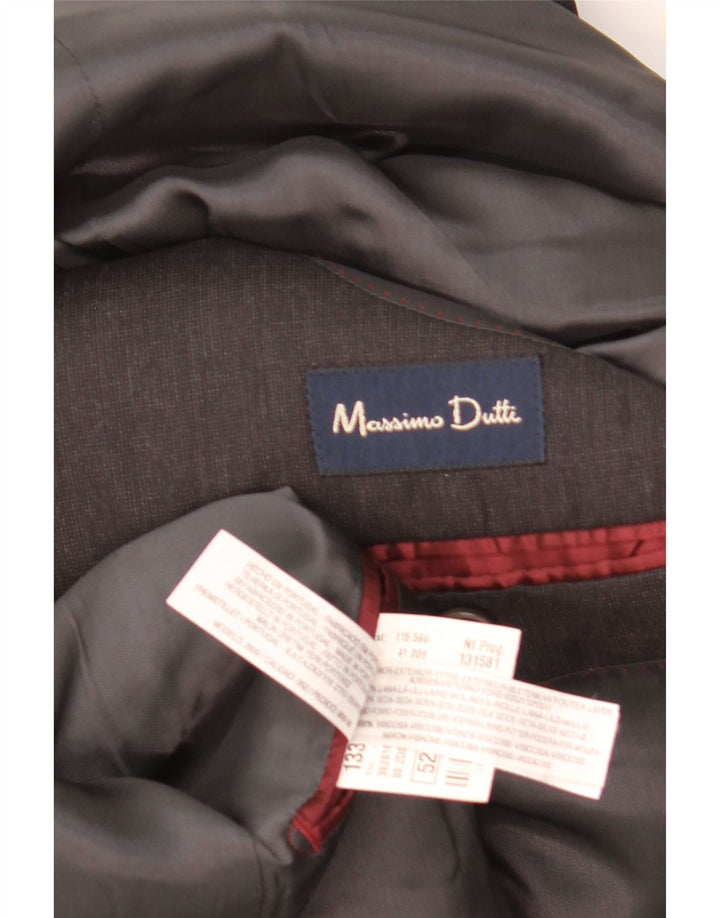 Massimo Dutti Jachetă pentru bărbați cu 3 nasturi EU 52 Lână mare neagră