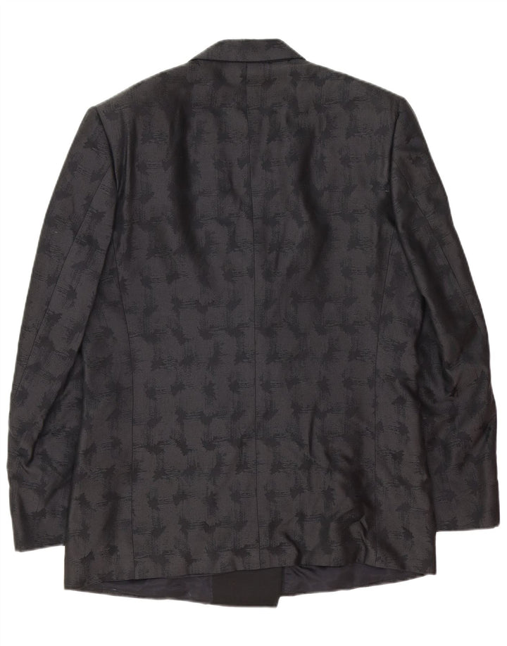 Jachetă Blazer pentru bărbați Pierre Cardin IT 50 Large Negru Geometric Clasic