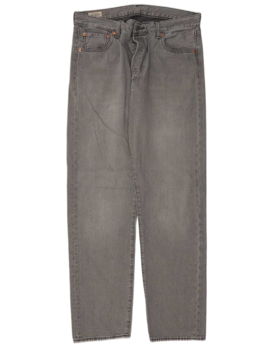 Blugi drepti pentru bărbați Levi's 501 W34 L32 bumbac gri