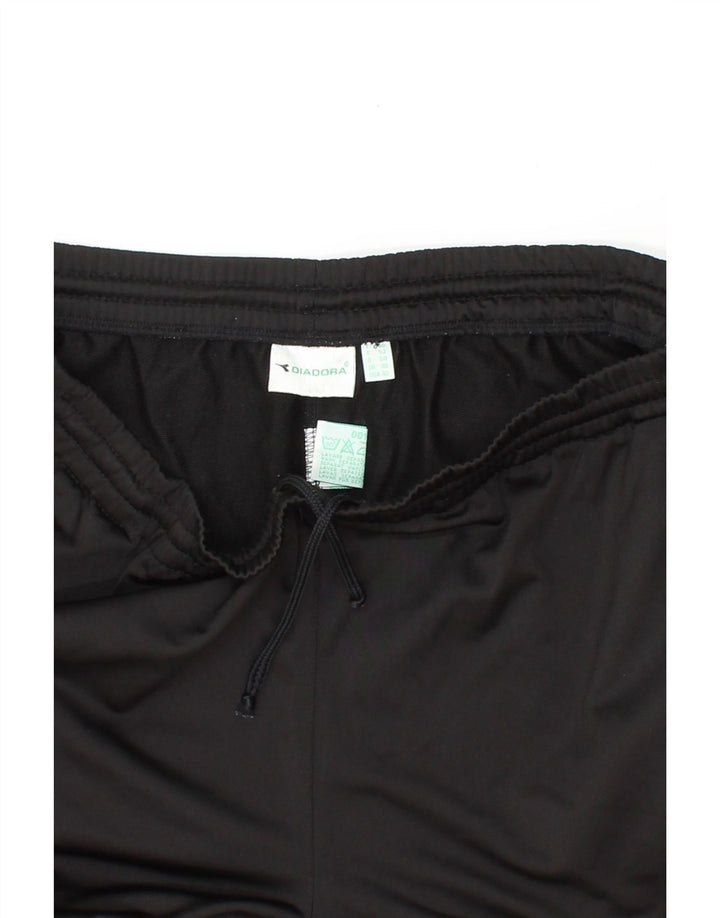 DIADORA Mens Tracksuit Trousers XL Black Polyester Vintage Diadora and Second-Hand Diadora from Messina Hembry 