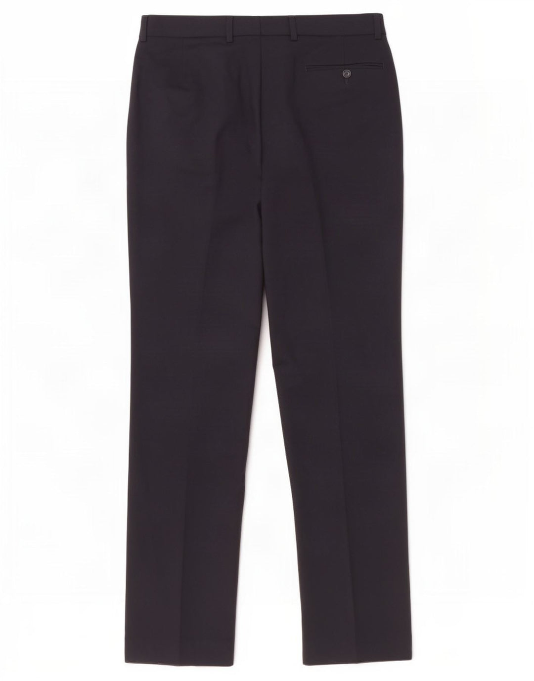Marks & Spencer Pantaloni drepti pentru femei L32 L33 Lână bleumarin