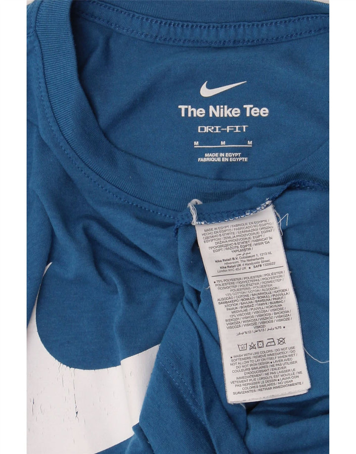 Tricou grafic Nike Dri Fit pentru bărbați Top Medium Blue Poliester