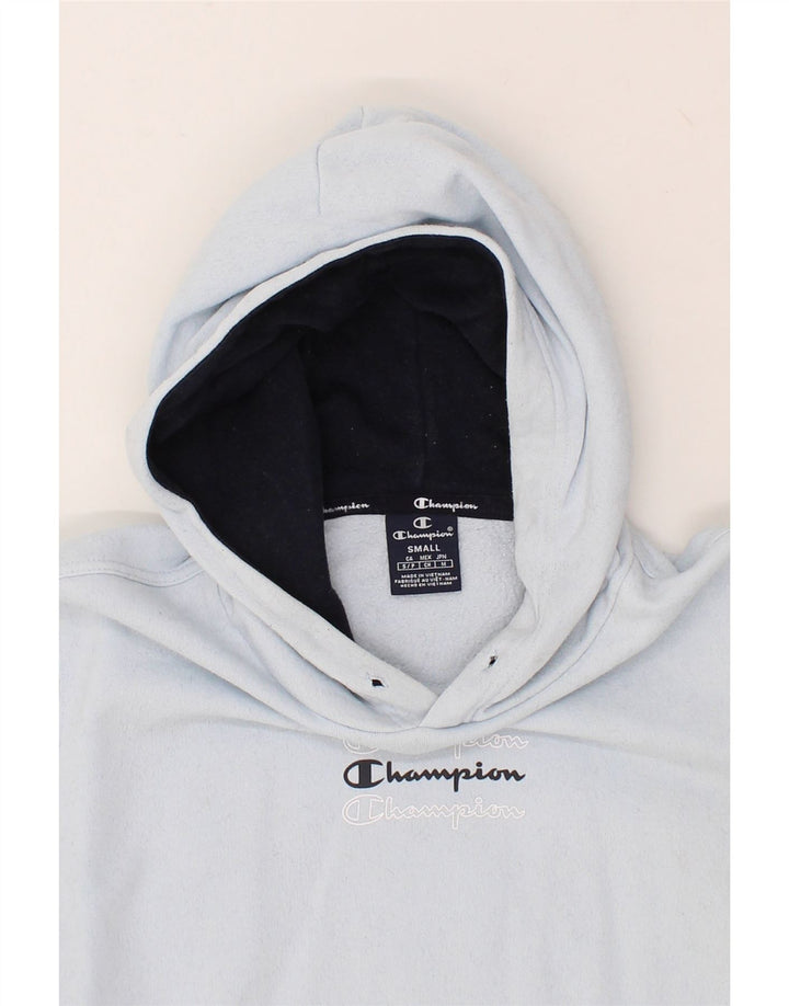 CHAMPION Mens Hoodie Jumper Small Blue Cotton Vintage Champion and Second-Hand Champion from Messina Hembry 