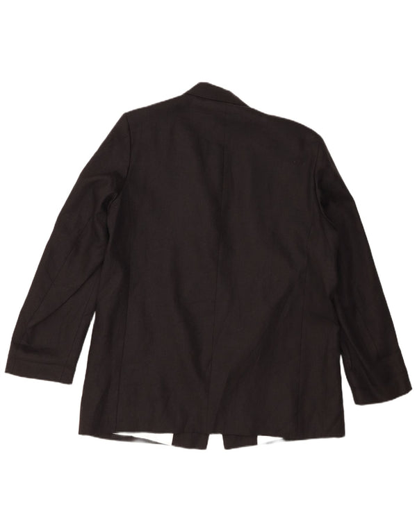 Jachetă Blazer deschisă pentru femei Zara UK 18 XL, in negru