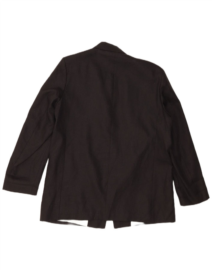 Jachetă Blazer deschisă pentru femei Zara UK 18 XL, in negru