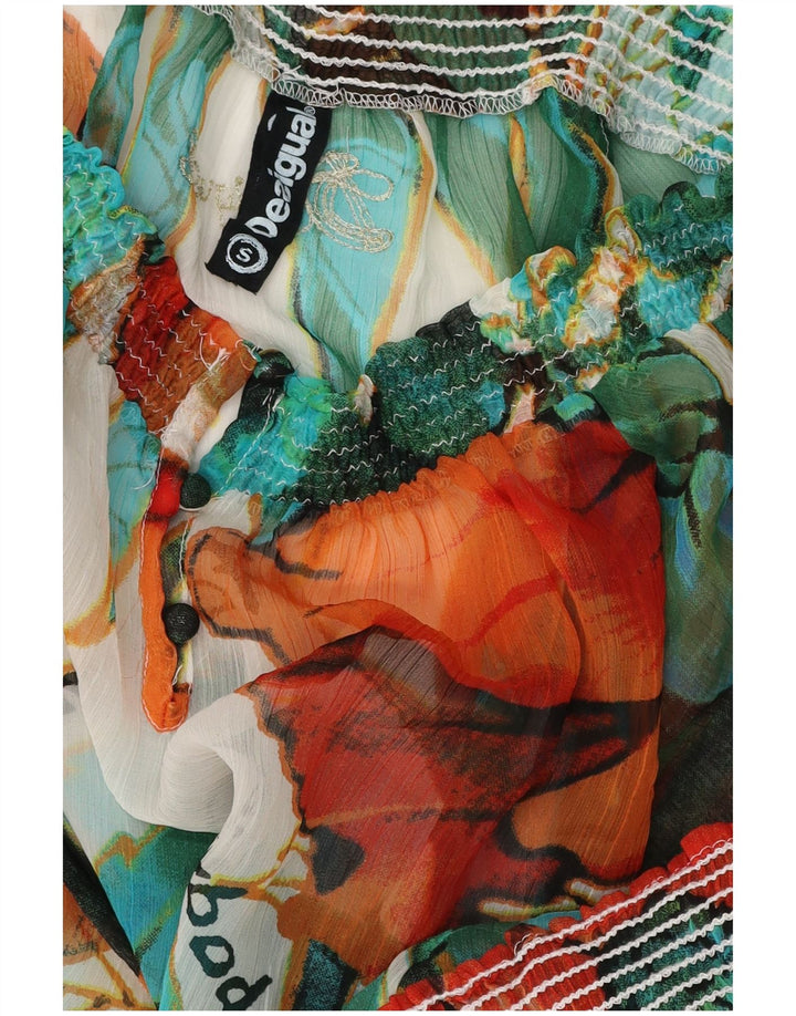 Top cu mânecă lungă pentru femei Desigual, cu umeri, UK 10, mic, multicolor