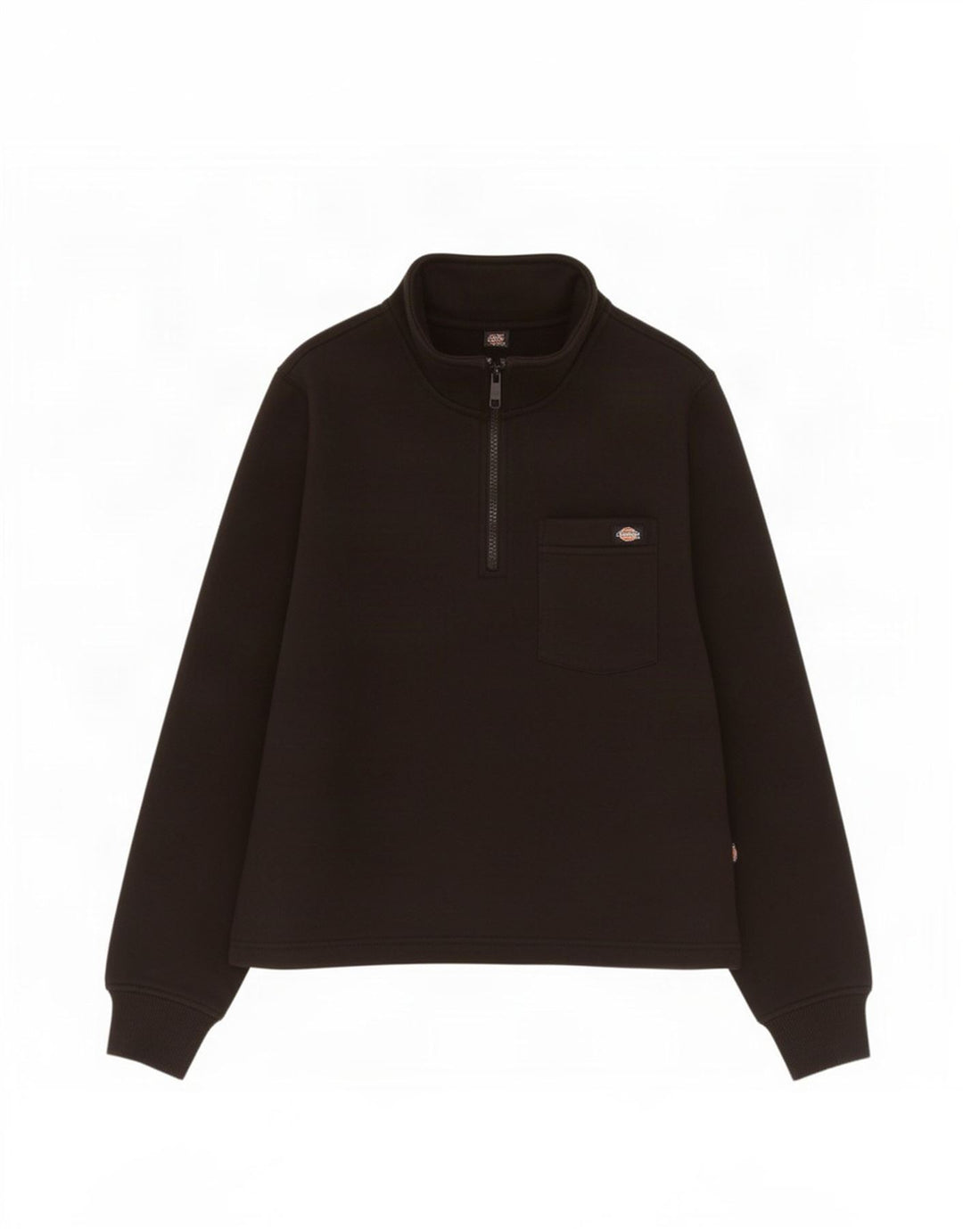Pulover pentru femei Dickies, cu fermoar și gât, UK 14 Medium Negru