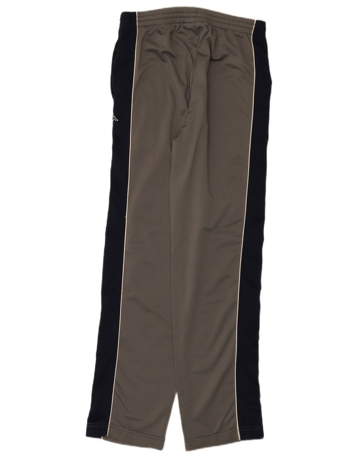 Pantaloni de trening Kappa pentru femei, gri mediu, poliester color bloc