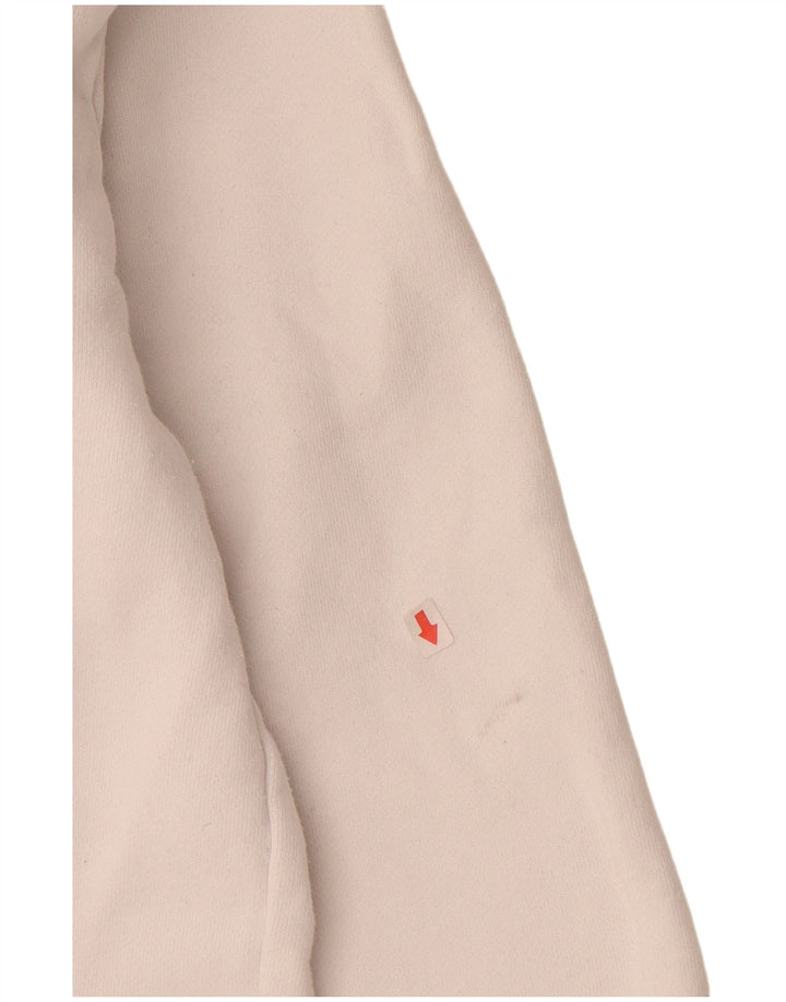 Pulover cu glugă cu grafic ELLESSE pentru bărbați, mic din bumbac alb