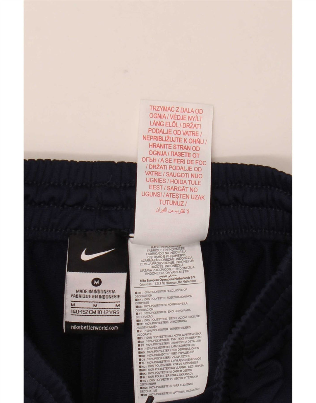 Pantaloni de trening Nike băieți 10-11 ani poliester mediu albastru bleumarin