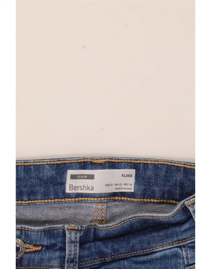 Blugi evazați pentru femei Bershka EU 34 XS W24 L32 Albastru