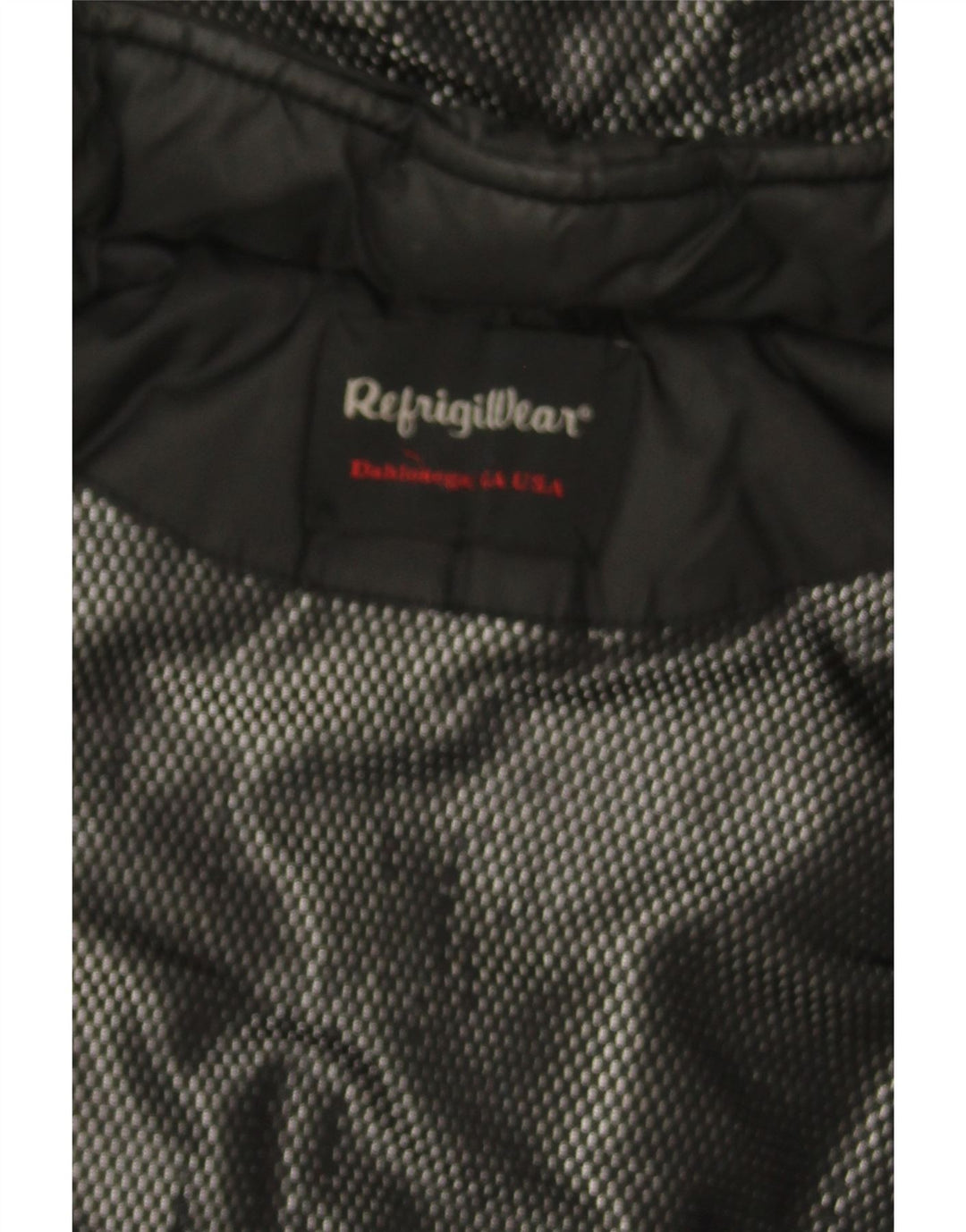 REFRIGIWEAR Boys Hooded Padded Jacket 9-10 Years Black Polyester Vintage Refrigiwear and Second-Hand Refrigiwear from Messina Hembry 