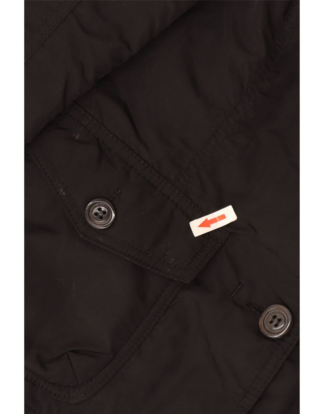 Jachetă Pinko pentru femei, cu 2 nasturi, din poliamidă neagră, UK 8