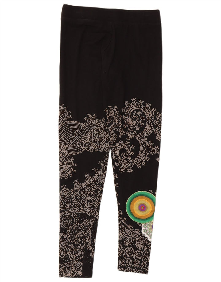 Leggings grafic Desigual pentru femei UK 12 Medium Black Paisley