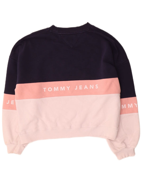 Pulover supradimensionat pentru femei Tommy Hilfiger UK 10 Mic bleumarin