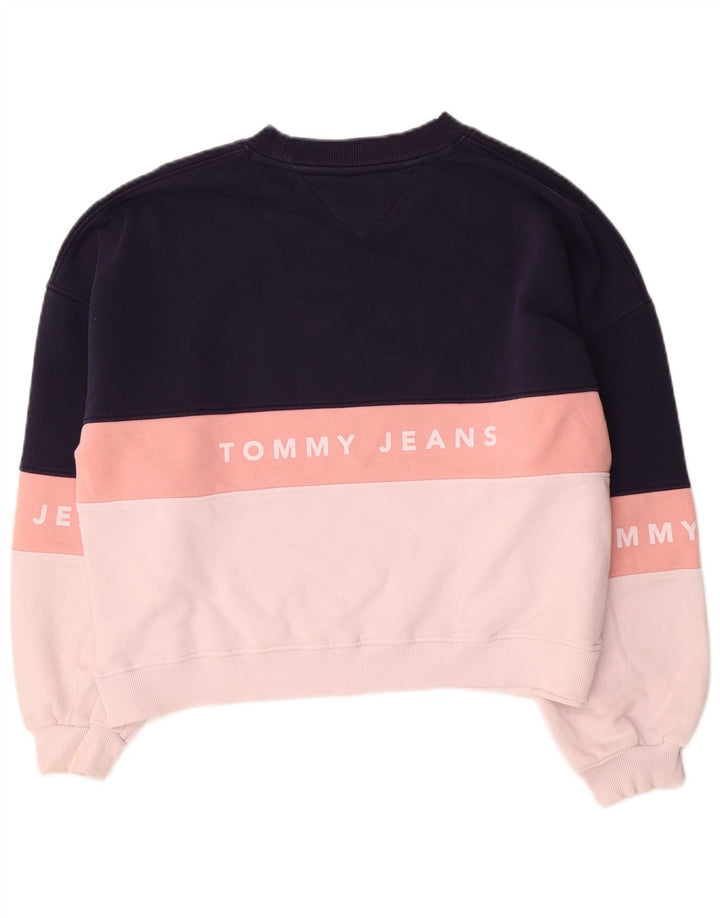 Pulover supradimensionat pentru femei Tommy Hilfiger UK 10 Mic bleumarin